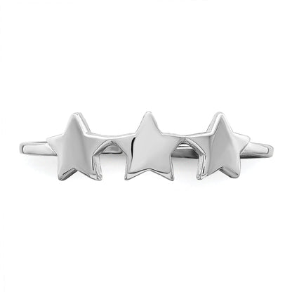 Sterlingsilber Rhodiniert Sterne Verstellbar Ring