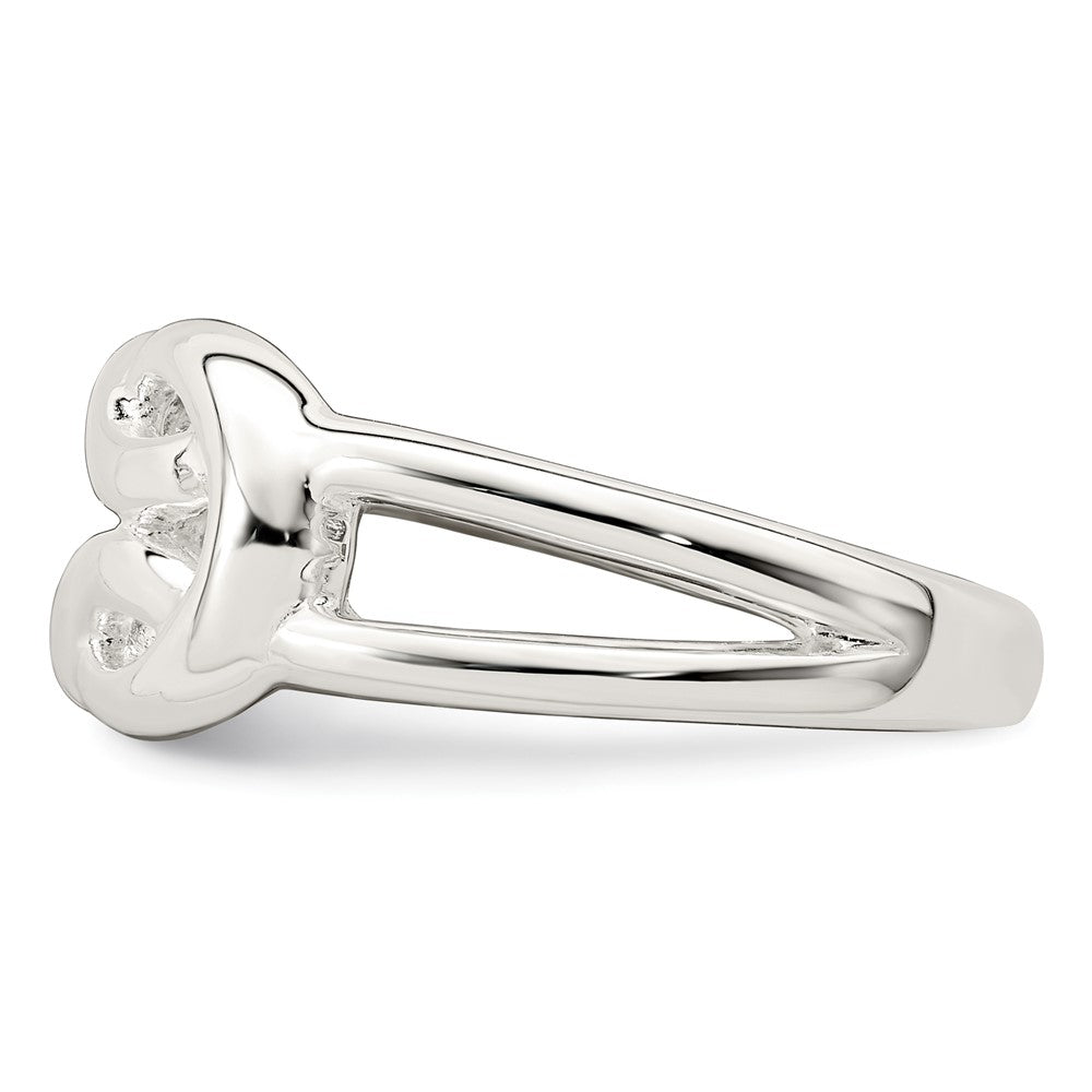 Sterlingsilber Poliert Keltisch Knoten Ring