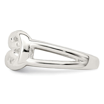 Sterlingsilber Poliert Keltisch Knoten Ring