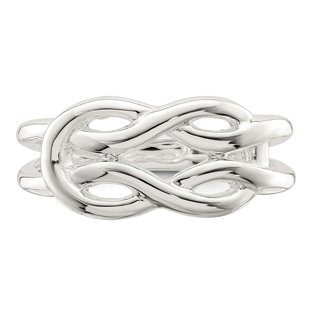 Sterlingsilber Poliert Keltisch Knoten Ring