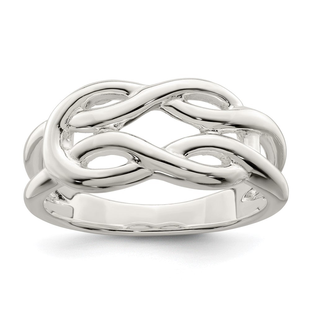 Sterlingsilber Poliert Keltisch Knoten Ring