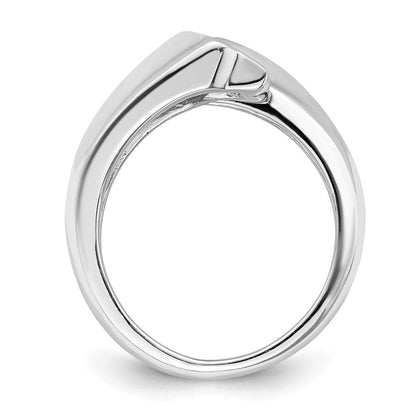 Sterlingsilber Rhodiniert Poliert Shooting Sterne Ring