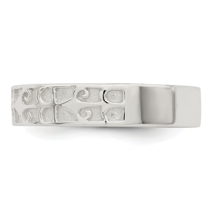 Sterlingsilber Poliert Design Ladie Ring