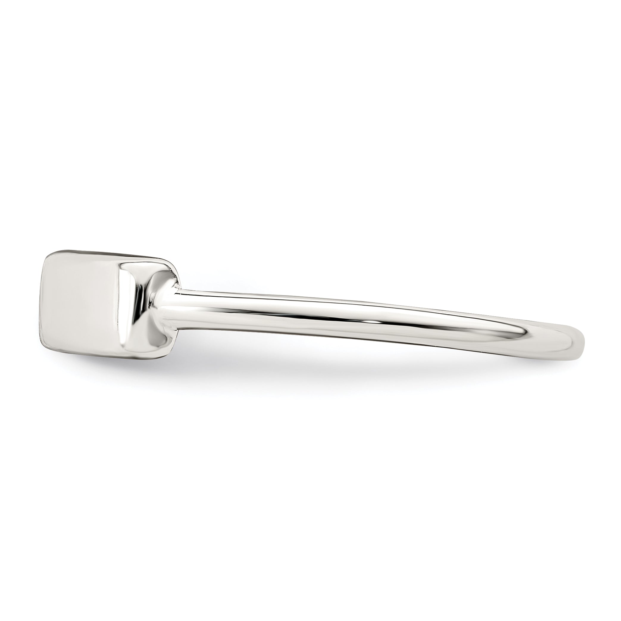 Sterlingsilber Poliert Gravierbar Oberteil Ring