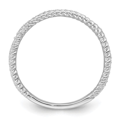 Sterlingsilber Rhodiniert Zirkonia Ring