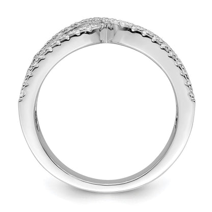 Sterlingsilber Rhodiniert Zirkonia Ring