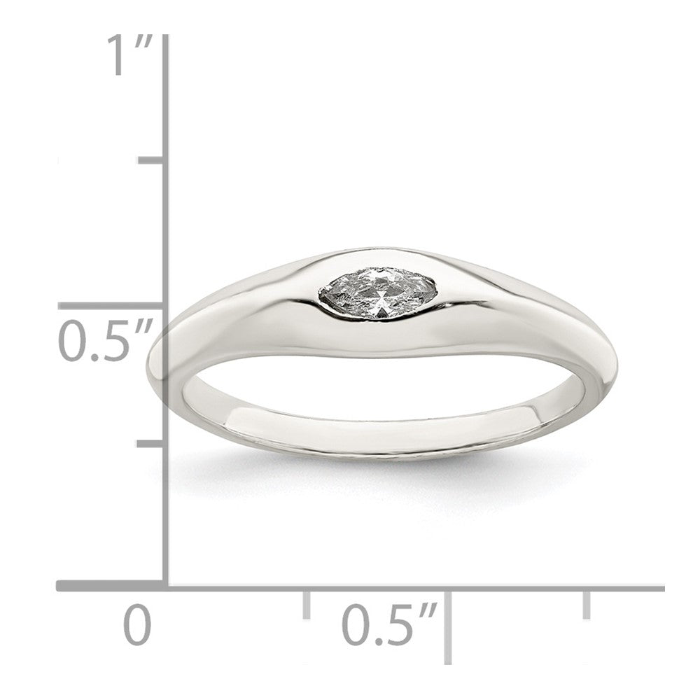Sterlingsilber Marquise Zirkonia Ring