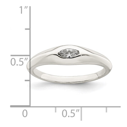 Sterlingsilber Marquise Zirkonia Ring