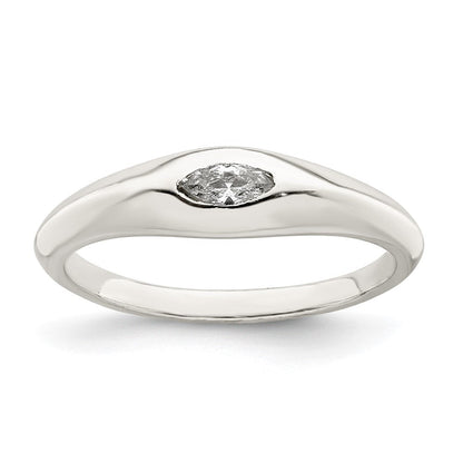 Sterlingsilber Marquise Zirkonia Ring