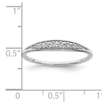 Sterlingsilber Rhodiniert Poliert Zirkonia Ring