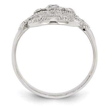 Sterlingsilber Poliert Fantasie Zirkonia Ring