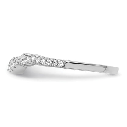 Sterlingsilber Rhodiniert 2 Stück Zirkonia Bridal Ring Set