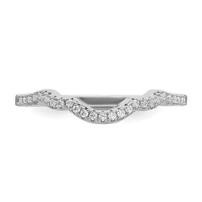 Sterlingsilber Rhodiniert 2 Stück Zirkonia Bridal Ring Set