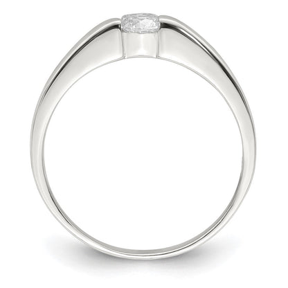 Sterlingsilber Zirkonia Ring (size 6 Nur)