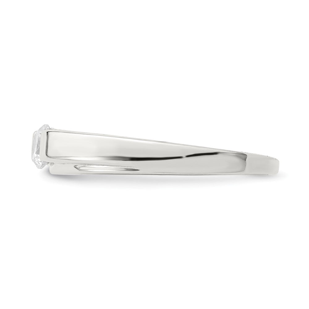 Sterlingsilber Zirkonia Ring (size 6 Nur)
