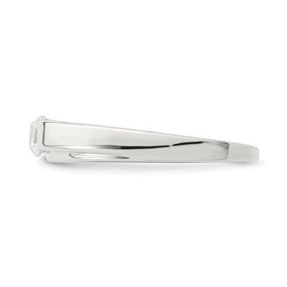 Sterlingsilber Zirkonia Ring (size 6 Nur)