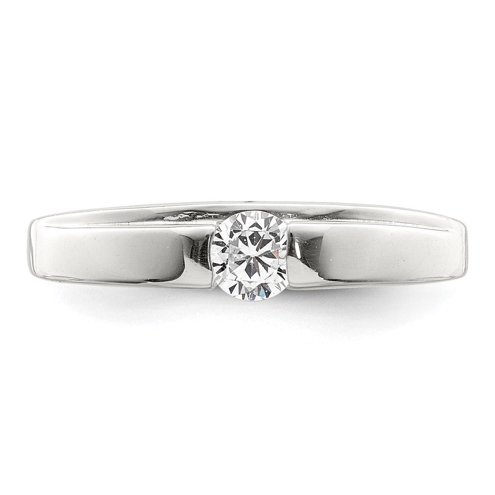 Sterlingsilber Zirkonia Ring (size 6 Nur)