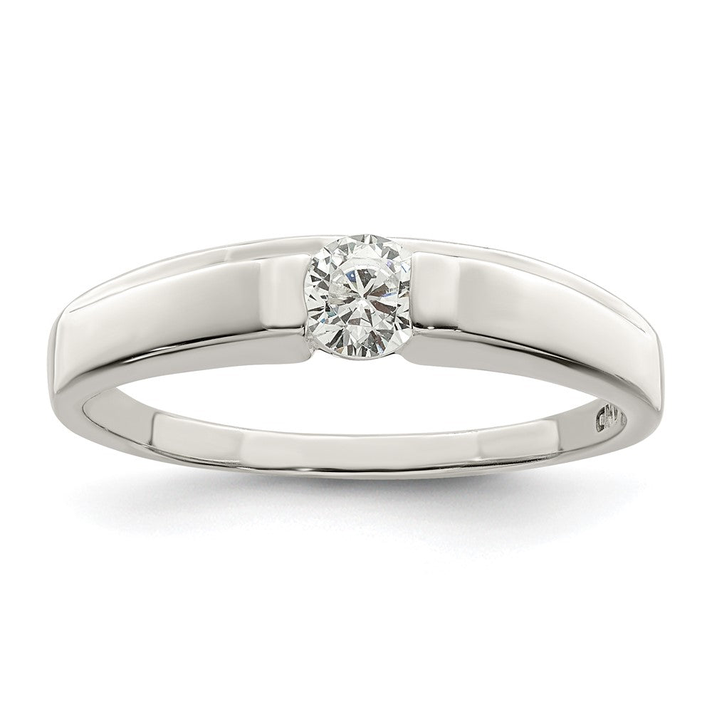Sterlingsilber Zirkonia Ring (size 6 Nur)