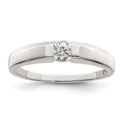 Sterlingsilber Zirkonia Ring (size 6 Nur)
