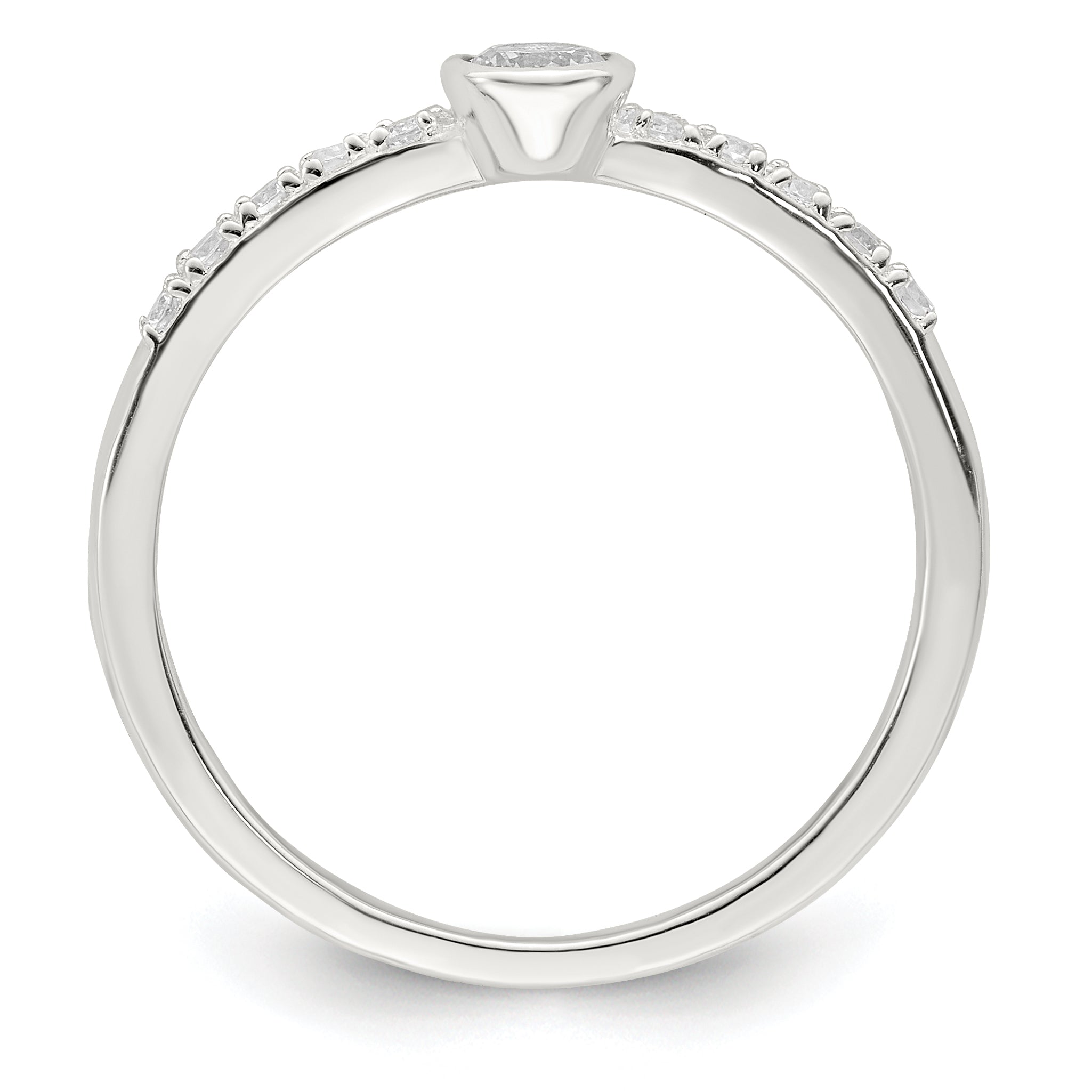 Sterlingsilber Zirkonia Ring
