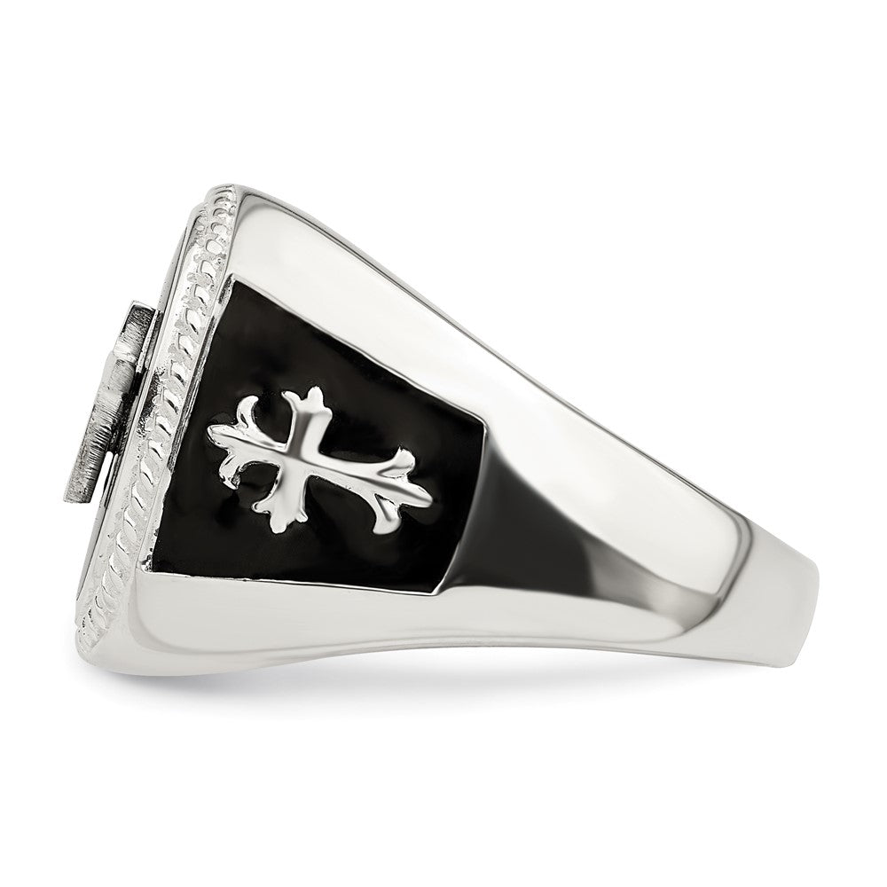 Sterlingsilber Schwarz Achat Ring