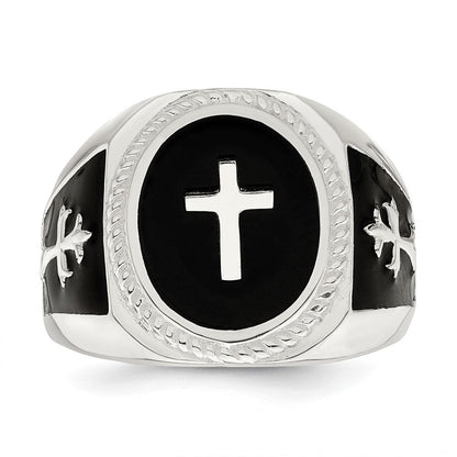 Sterlingsilber Schwarz Achat Ring