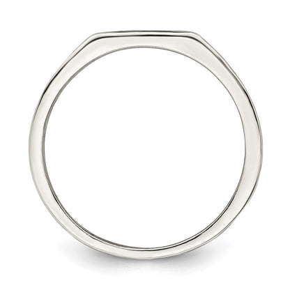 Sterlingsilber Rhodiniert Emailliert Kreuz Ring