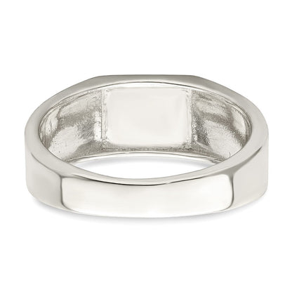 Sterlingsilber Rhodiniert Emailliert Kreuz Ring