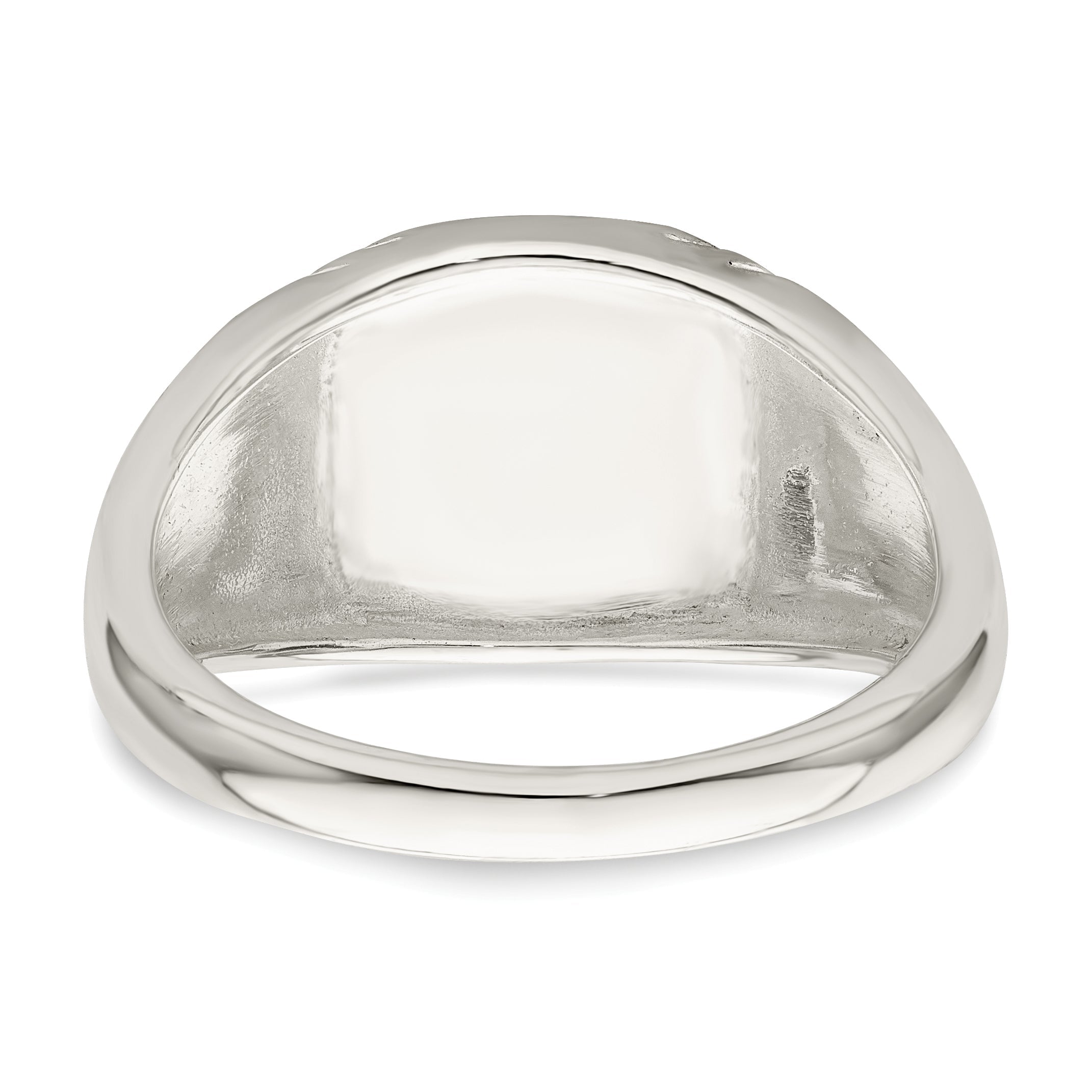 Sterlingsilber Schwarz Emailliert Herren Totenkopf und Crossbones Ring
