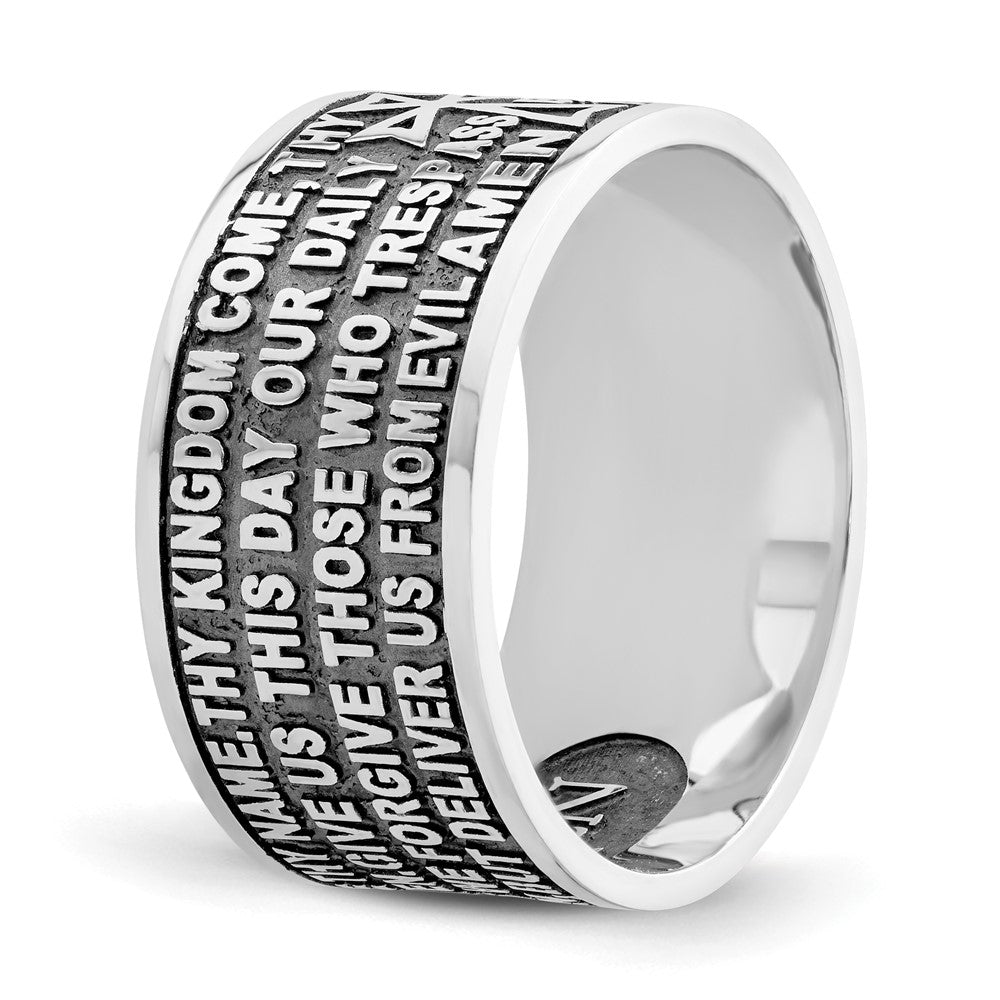 Sterlingsilber Amen Rhodiniert Größe 6 Lord Gebet Ring