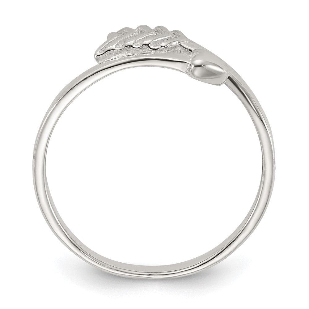 Sterlingsilber Poliert Pfeil/chain Glieder/plain Set Of 3 Zehen Rings