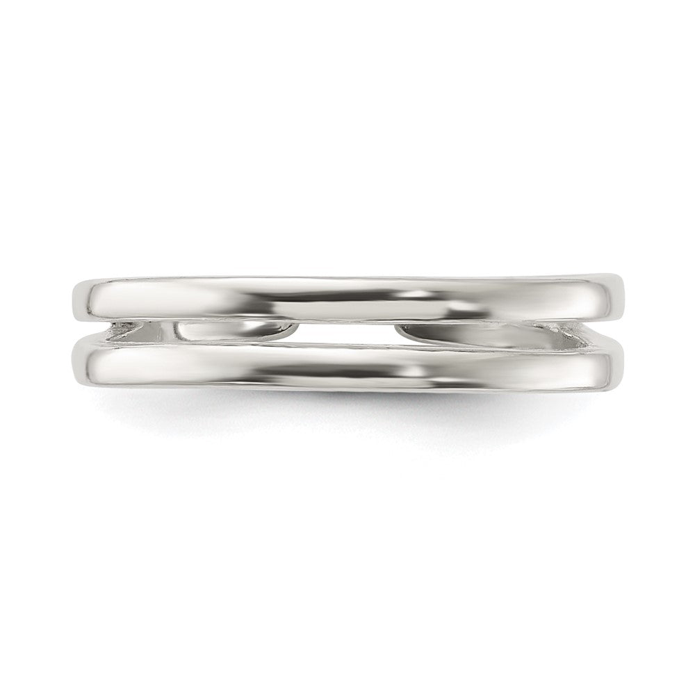Sterlingsilber Poliert Set Of 2 Zehen Rings