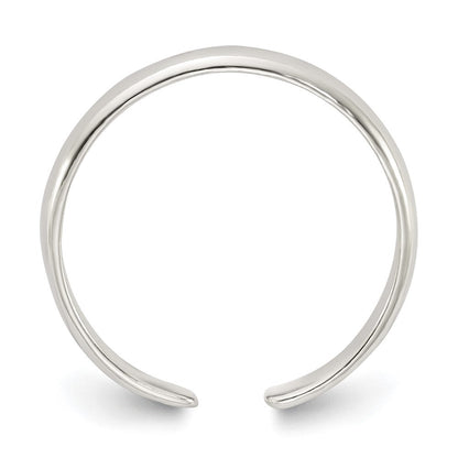 Sterlingsilber Poliert Set Of 2 Zehen Rings
