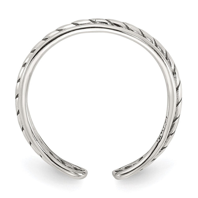 Sterlingsilber Antikisiert Zehenring
