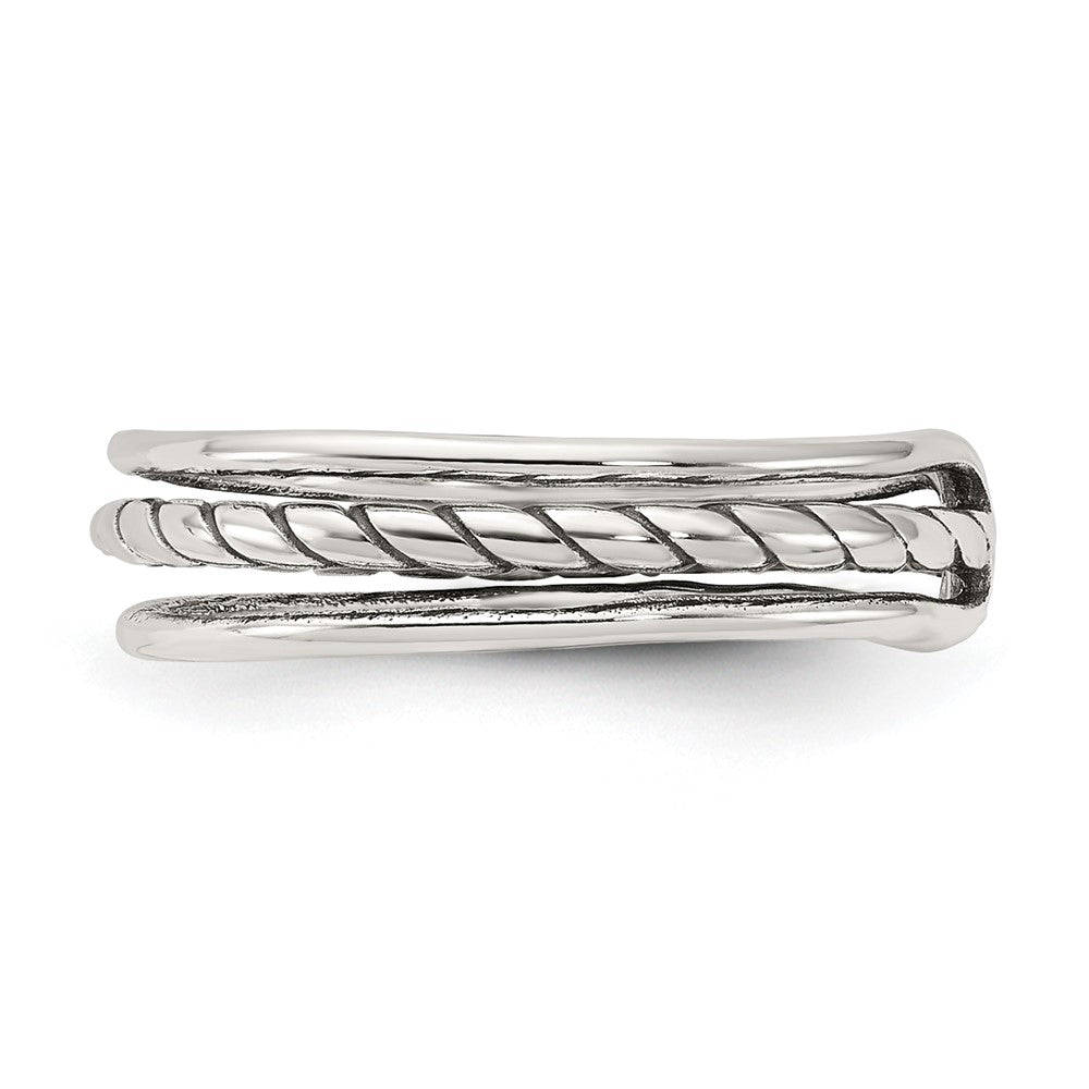 Sterlingsilber Antikisiert Zehenring