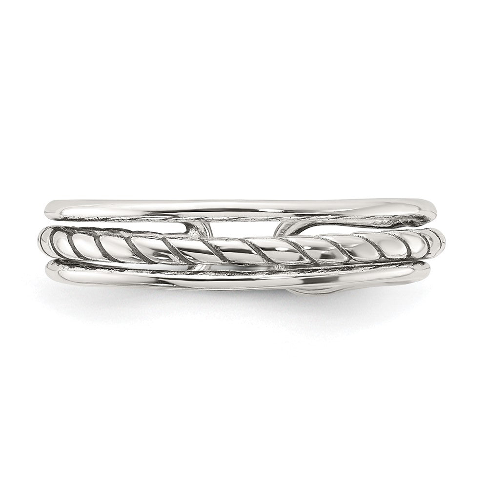 Sterlingsilber Antikisiert Zehenring