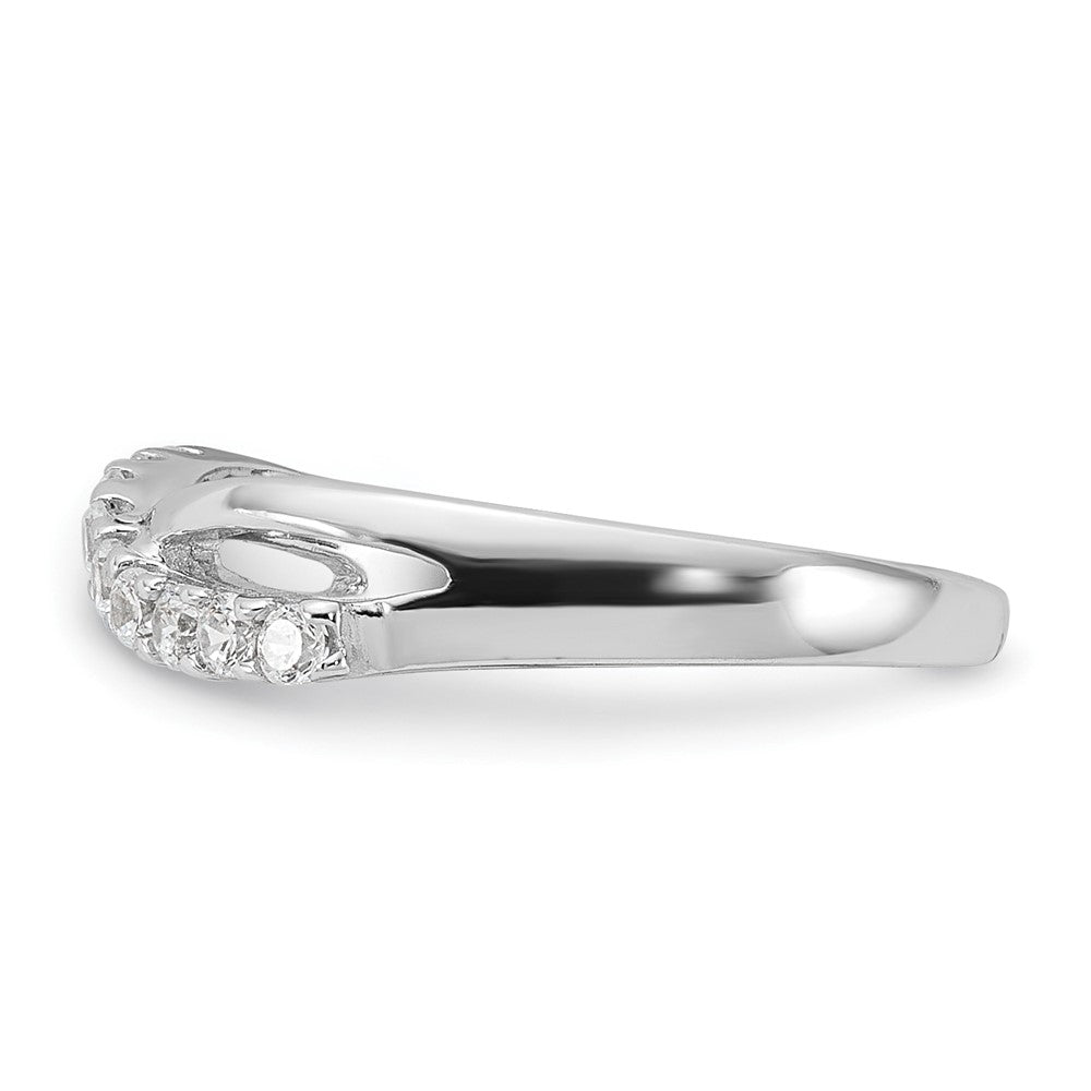Sterlingsilber Rhodiniert Zirkonia Zehenring