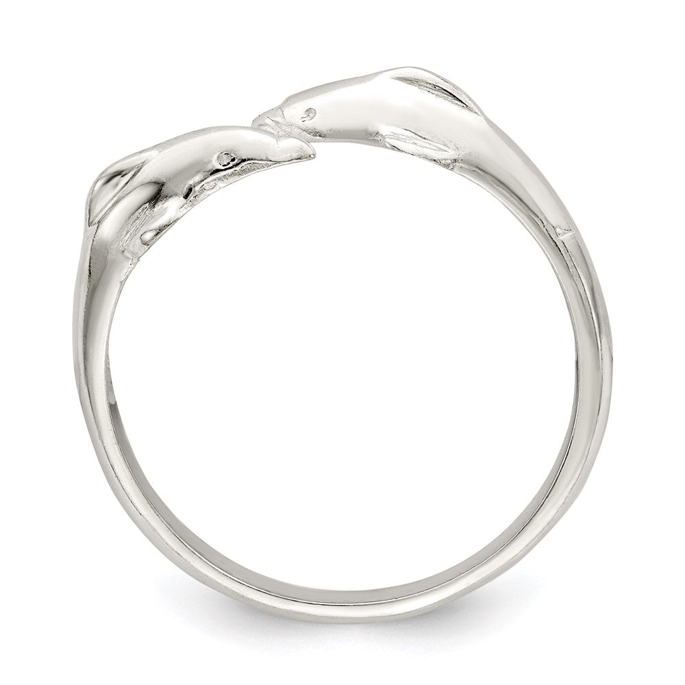 Sterlingsilber Poliert Delfin Zehenring