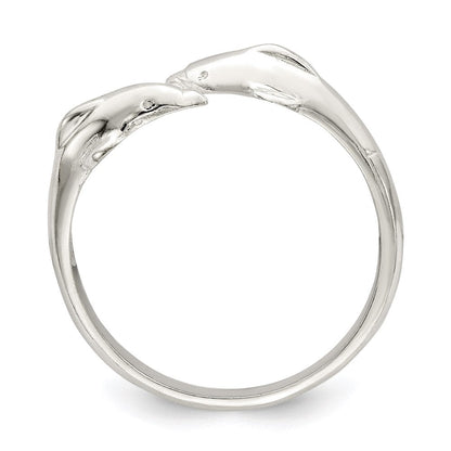 Sterlingsilber Poliert Delfin Zehenring