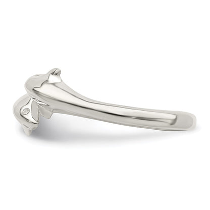 Sterlingsilber Poliert Delfin Zehenring