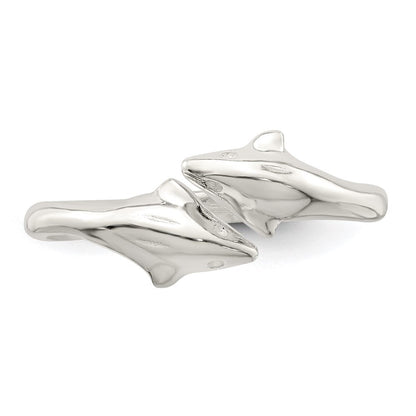 Sterlingsilber Poliert Delfin Zehenring
