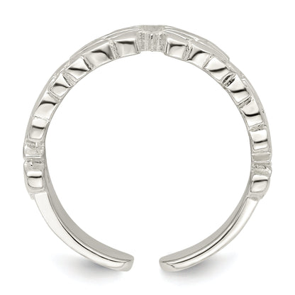 Sterlingsilber Poliert Butterflies Zehenring