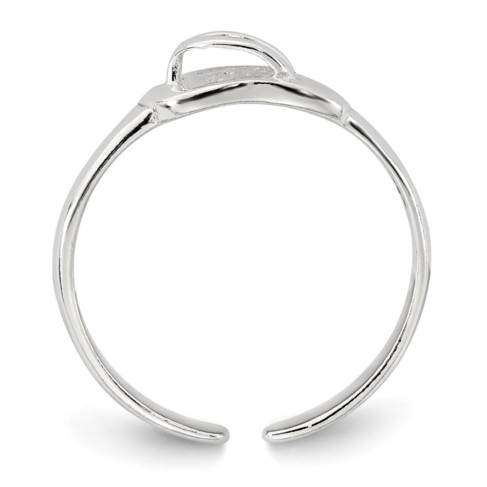 Sterlingsilber Poliert Flip Flop Zehenring