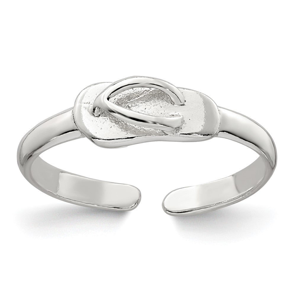 Sterlingsilber Poliert Flip Flop Zehenring