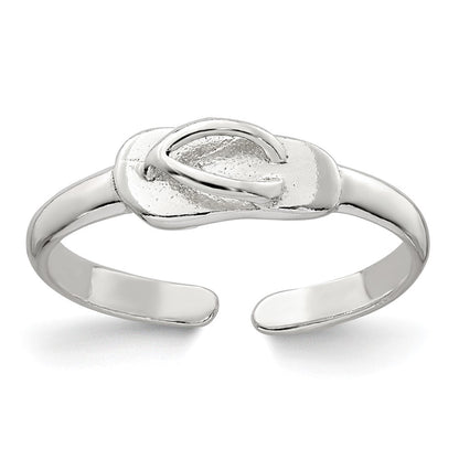 Sterlingsilber Poliert Flip Flop Zehenring
