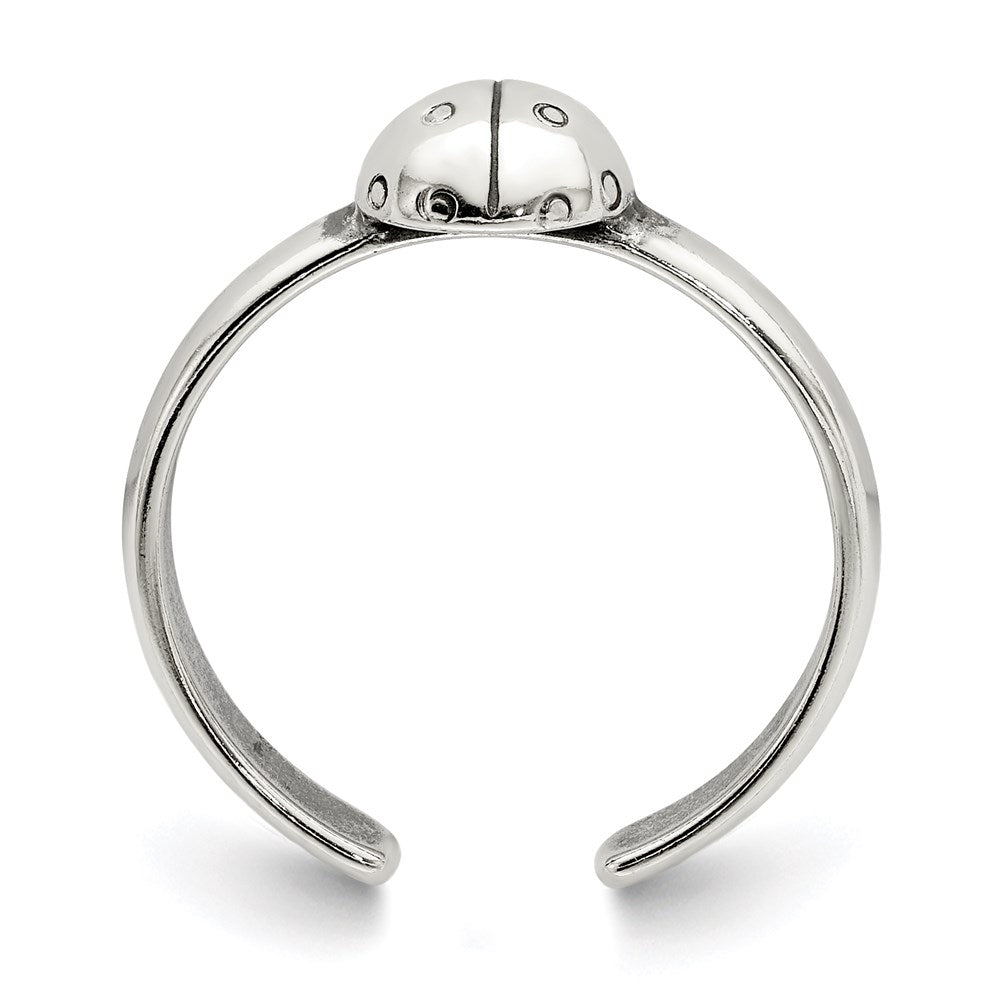 Sterlingsilber Antikisiert Marienkäfer Zehenring