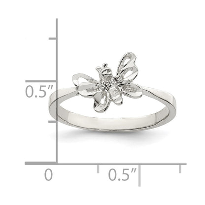 Sterlingsilber Schmetterling Ring