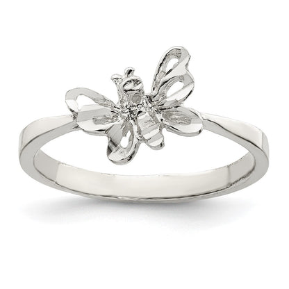 Sterlingsilber Schmetterling Ring