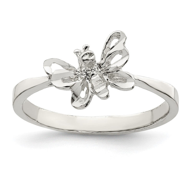 Sterlingsilber Schmetterling Ring