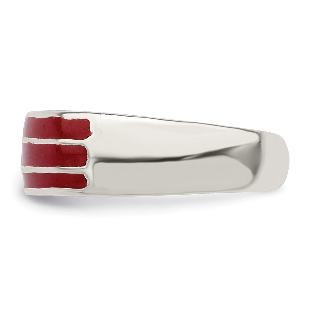 Sterlingsilber Emailliert Flag Zehenring